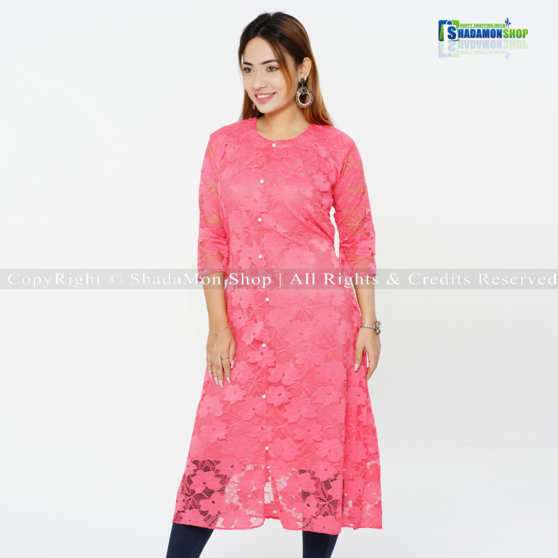 Readymade Stylish Hot Kurti For Girls Net Dress