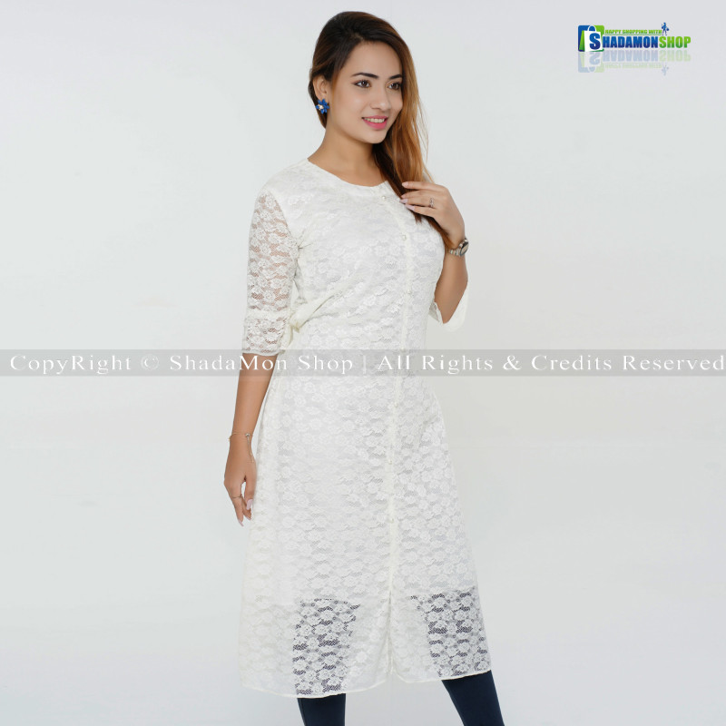 Readymade Stylish Hot Kurti For Girls Net Dress
