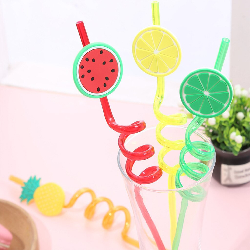4Pcs Straw for Kids & Party Useful for Juice Drinks Mock Tail in Attractive Designs (Assorted Print's & Multicolor)